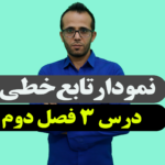 نمودار تابع خطی